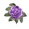 Rose Embroidered Applique 4 x 3.50 Inch Decorative Sewing Patch for Garments